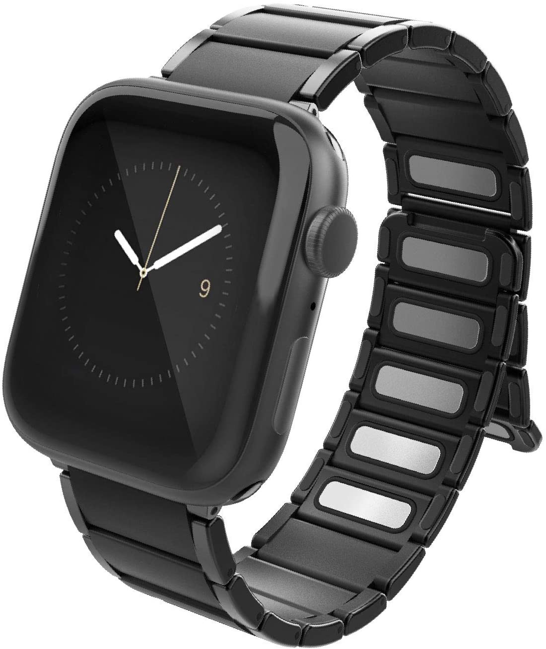 X-Doria Classic Band for Apple Watch 42mm/44mm all Series 1,2,3,4, 5, & 6 - Black