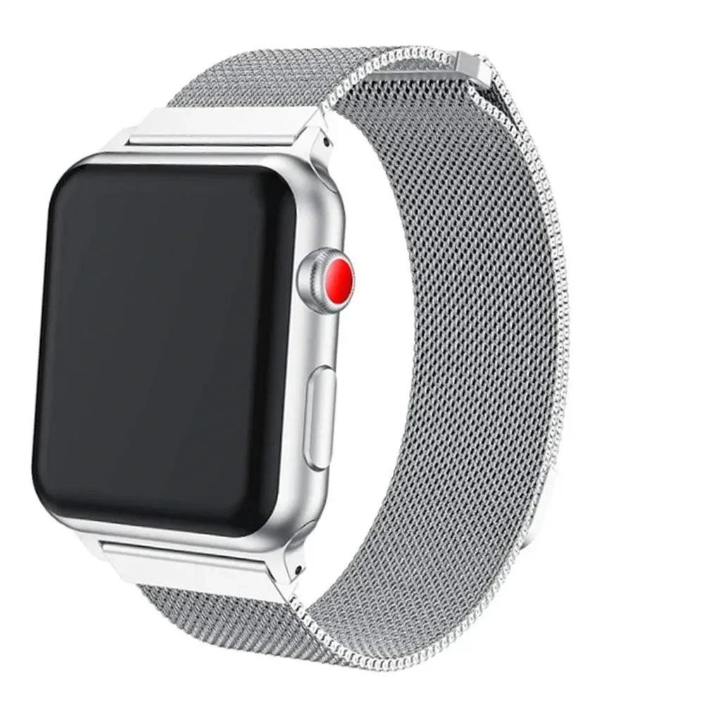 X-Doria Mesh Band for Apple Watch 42mm/44mm all Series 1,2,3,4, 5, & 6 - Silver